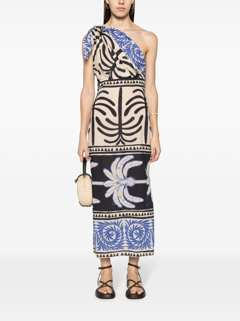 Neutral Tanga Coast Graphic-print Dress
