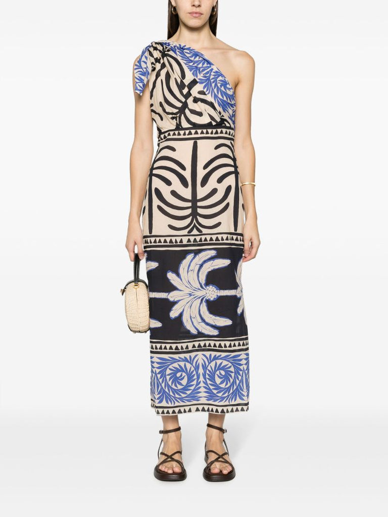Neutral Tanga Coast Graphic-print Dress