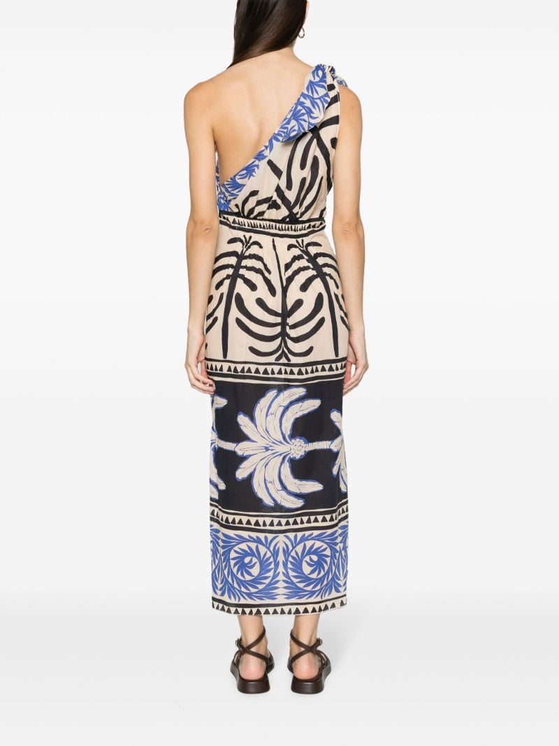 Neutral Tanga Coast Graphic-print Dress