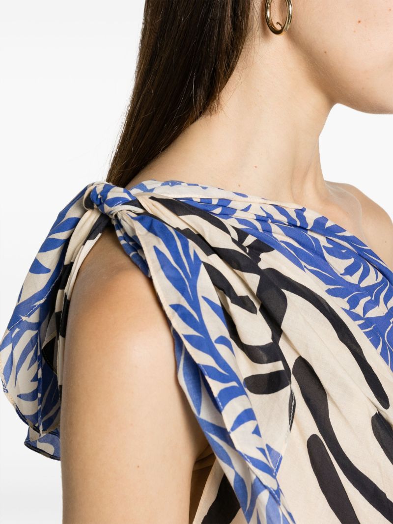 Neutral Tanga Coast Graphic-print Dress