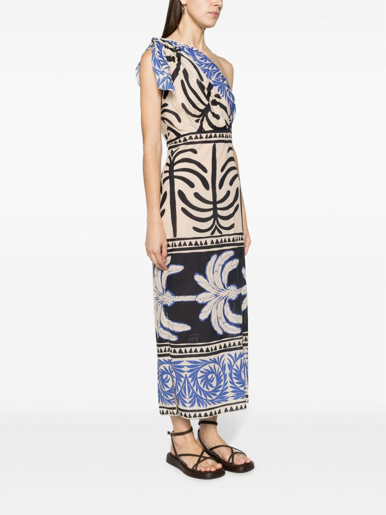 Neutral Tanga Coast Graphic-print Dress