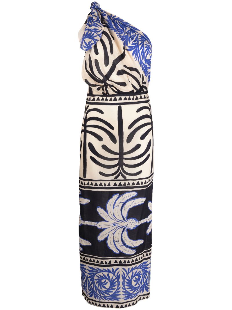 Neutral Tanga Coast Graphic-print Dress