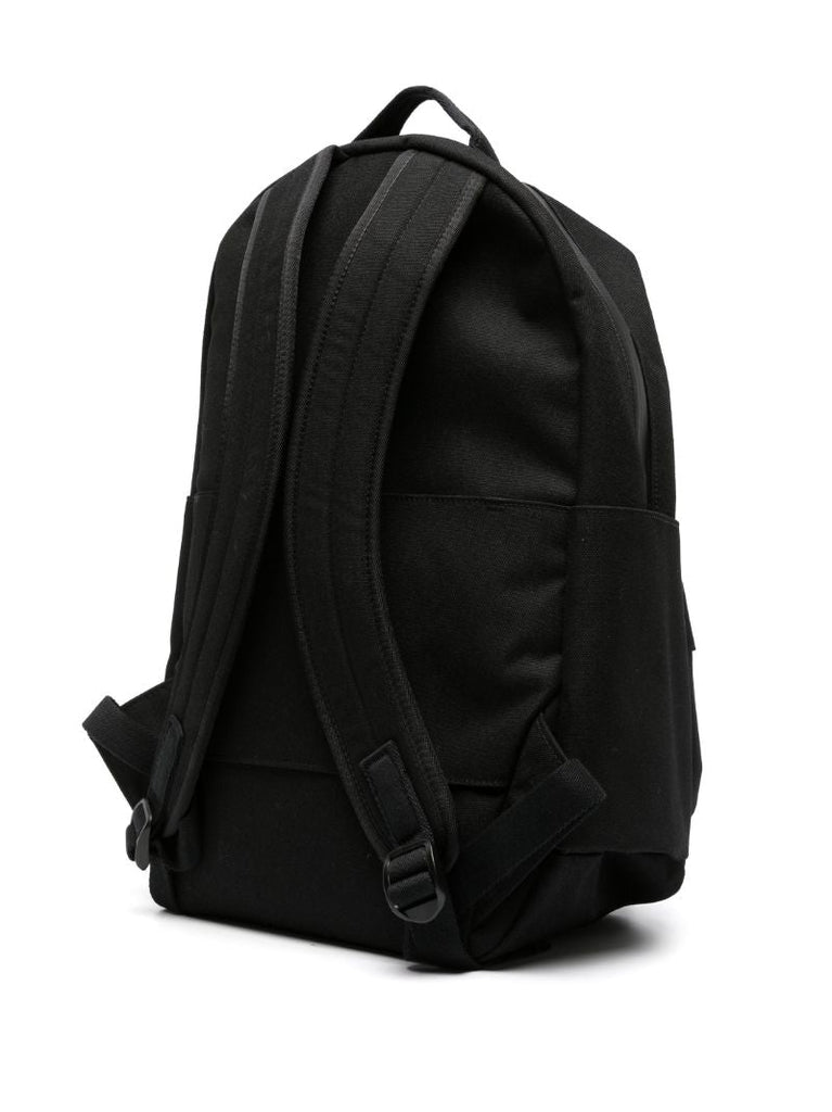 Black Command the Day Canvas Backpack