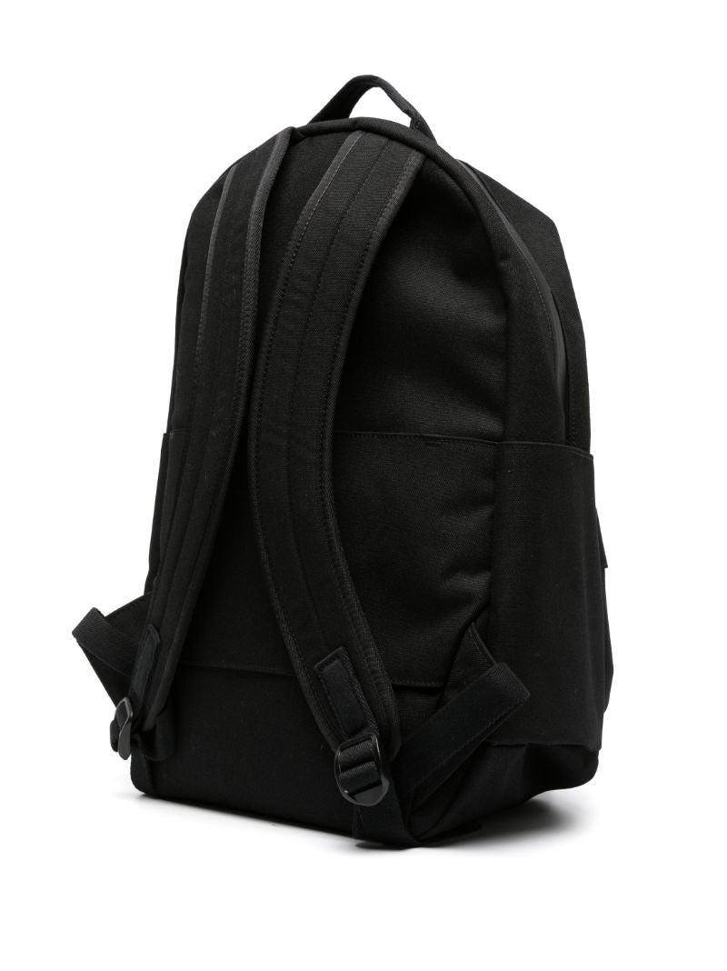 Black Command the Day Canvas Backpack