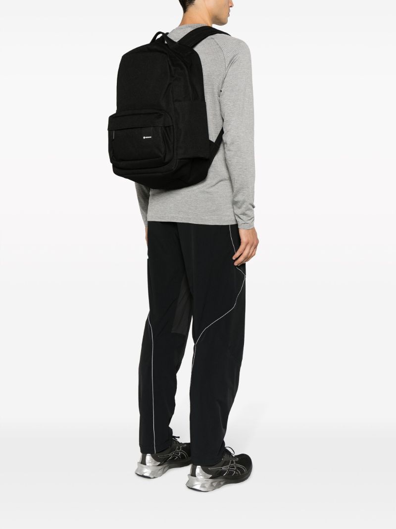 Black Command the Day Canvas Backpack