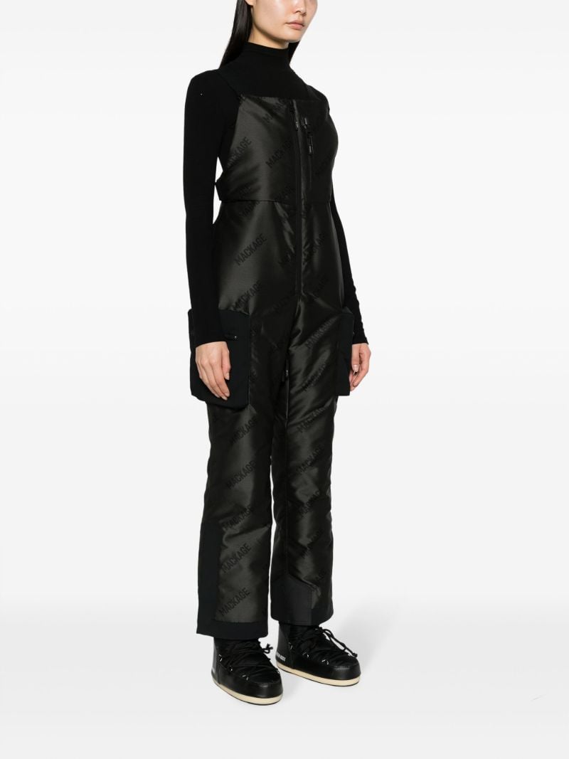 Grey Vinya Allover Logo-print Ski Jumpsuit