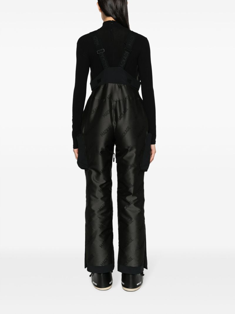 Grey Vinya Allover Logo-print Ski Jumpsuit