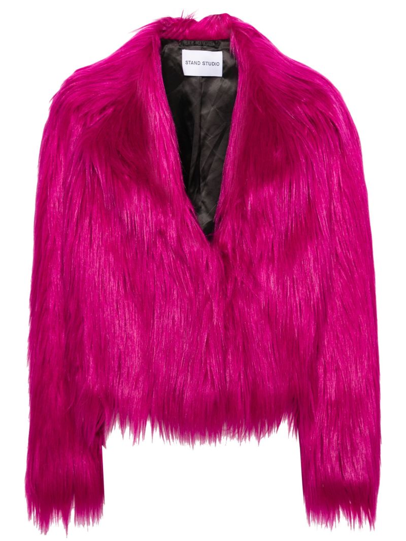 Pink Faux-fur Jacket