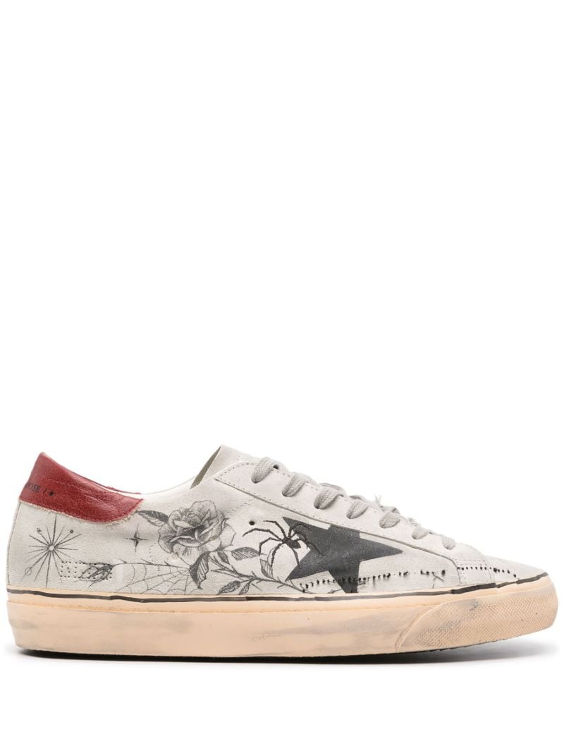 X Dr. Woo White Super-star Leather Sneakers