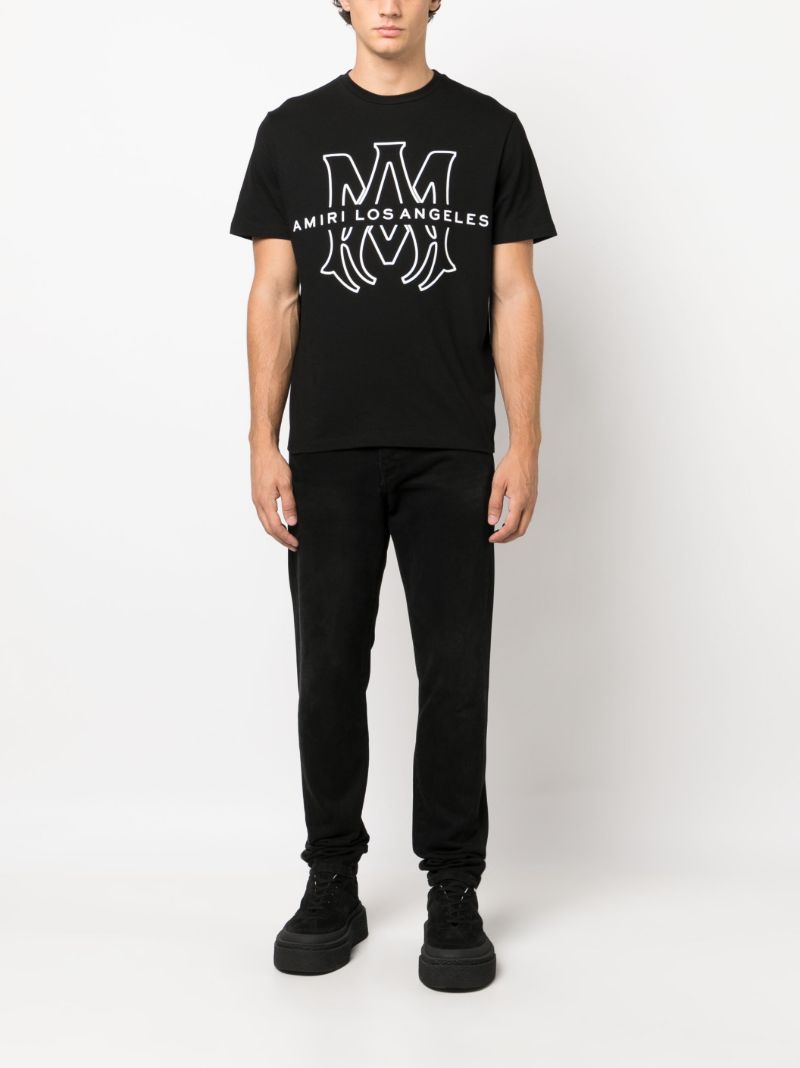 X Browns Black Logo-print Cotton T-shirt