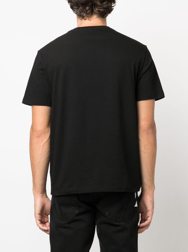 X Browns Black Logo-print Cotton T-shirt