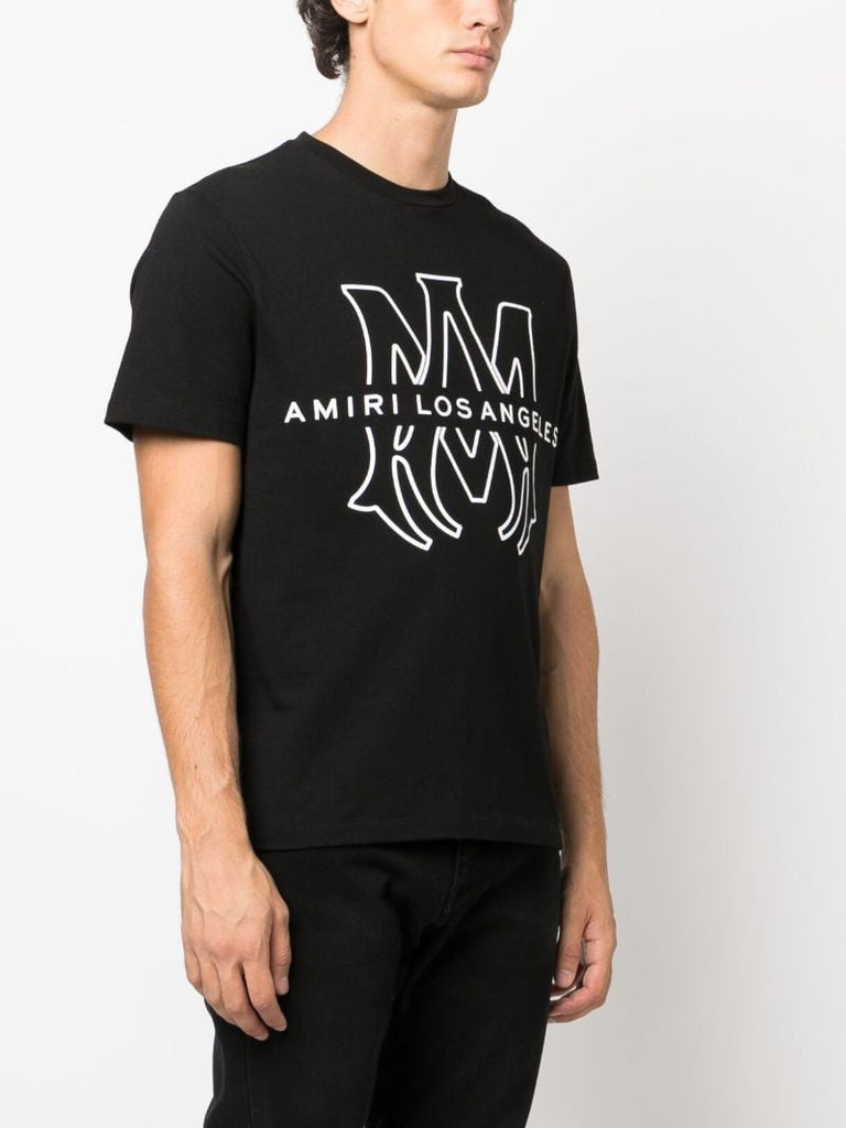 X Browns Black Logo-print Cotton T-shirt