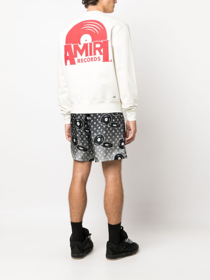 X Browns White Logo-print Cotton Sweatshirt