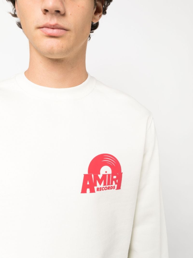 X Browns White Logo-print Cotton Sweatshirt