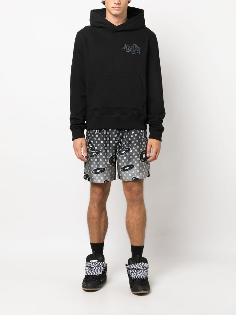 X Browns Black Staggered Logo-appliquÃ_x0083_Â© Hoodie