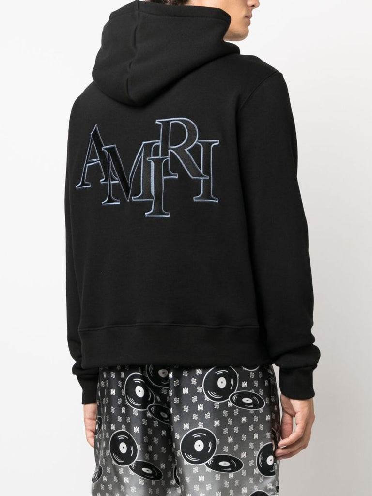 X Browns Black Staggered Logo-appliquÃ_x0083_Â© Hoodie