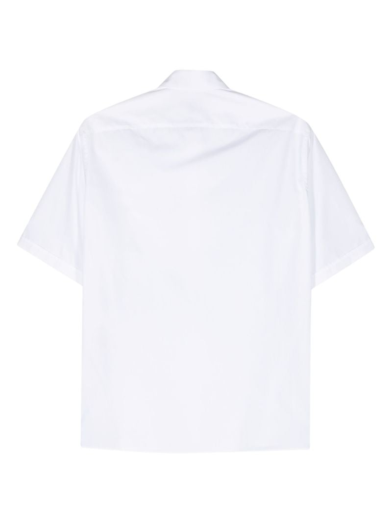 White Logo-print Cotton Shirt