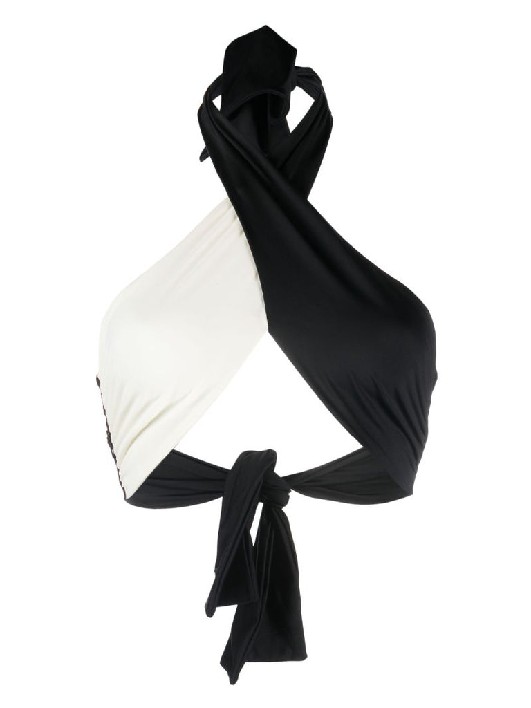 Black and White Chilled Vibe Bikini Top