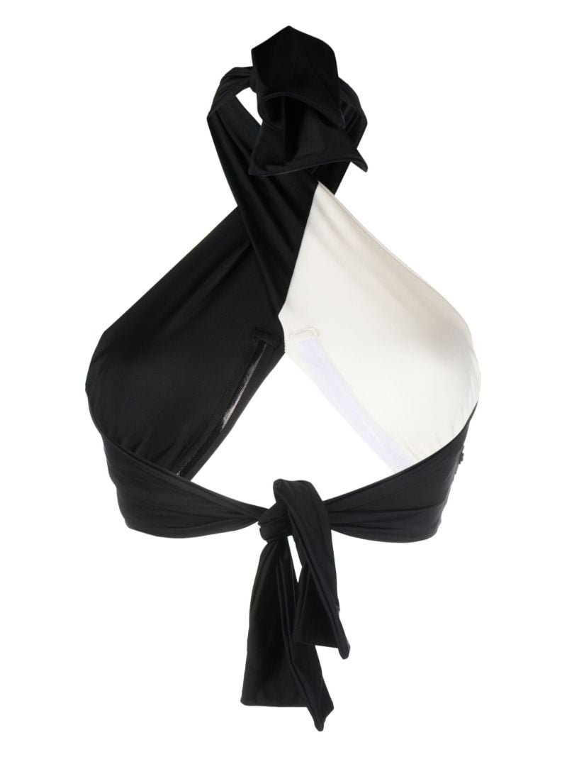 Black and White Chilled Vibe Bikini Top