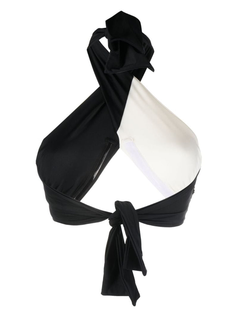 Black and White Chilled Vibe Bikini Top