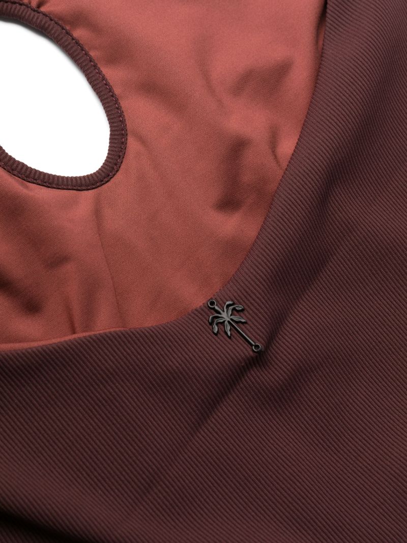 Red Thorny Cut-out Swimsuit