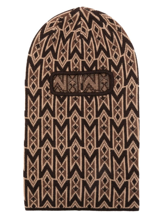 Brown Bala Monogram-jacquard Balaclava