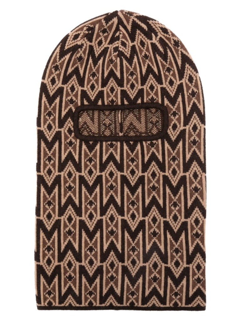Brown Bala Monogram-jacquard Balaclava