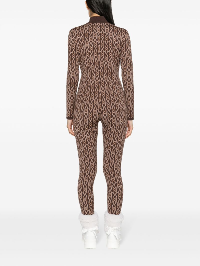 Brown Kym Agile-360 Monogram Jumpsuit