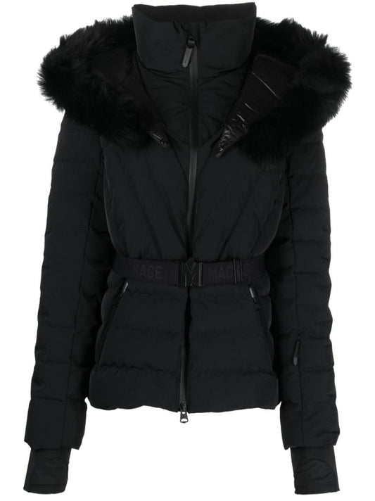 Black Elita Padded Ski Jacket