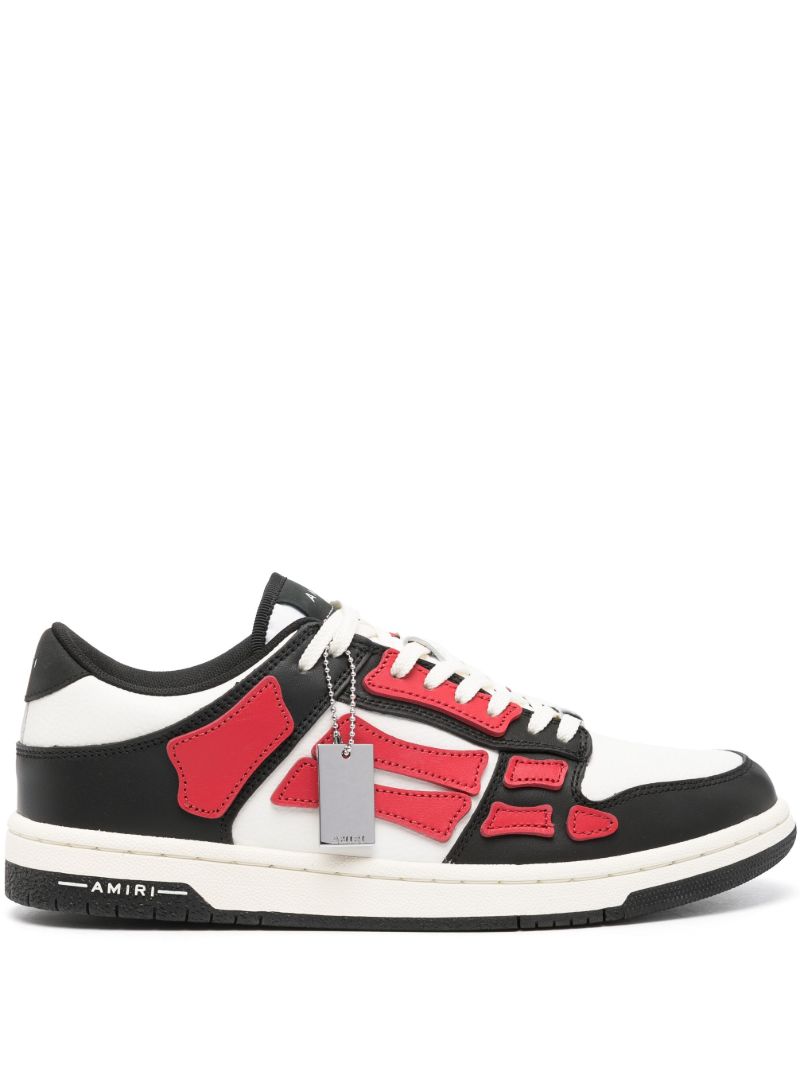 X Browns Red Skel Top Low Leather Sneakers