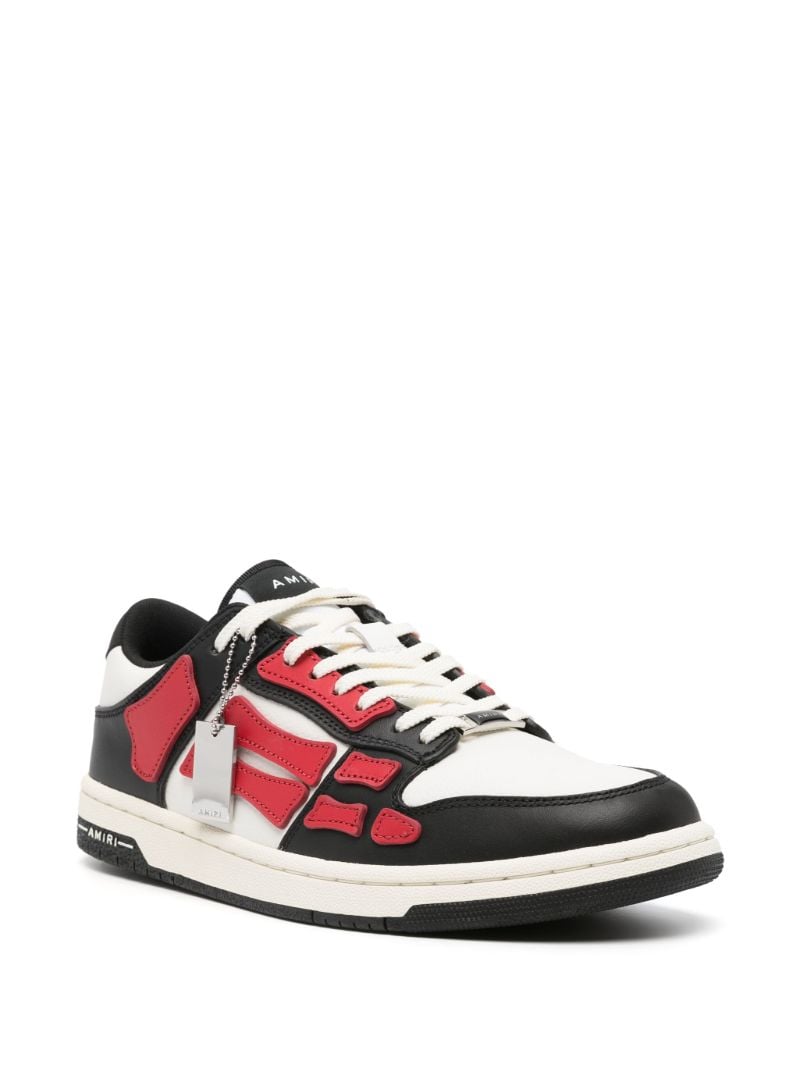 X Browns Red Skel Top Low Leather Sneakers