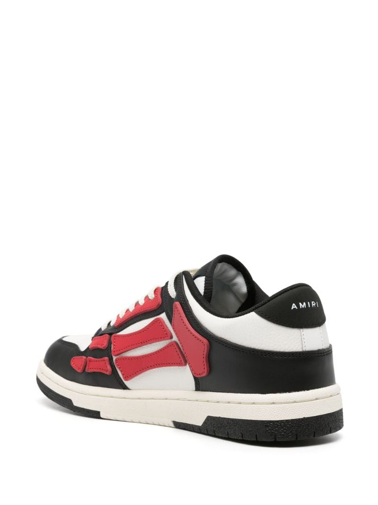 X Browns Red Skel Top Low Leather Sneakers