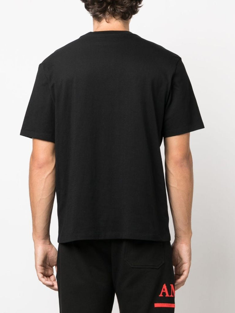 X Browns Black Logo-print Cotton T-shirt