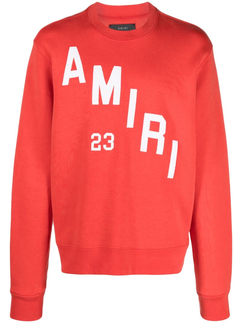 X Browns Red Hockey Logo-print Sweatshirt