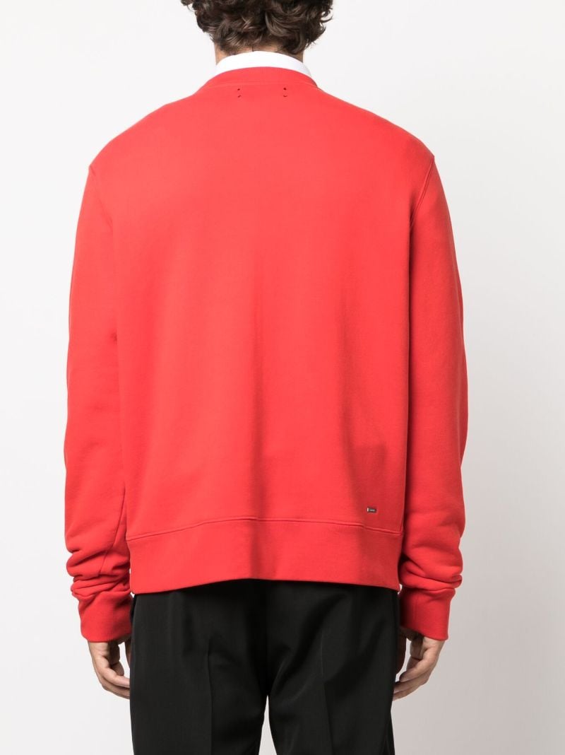 X Browns Red Hockey Logo-print Sweatshirt