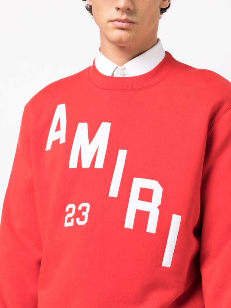 X Browns Red Hockey Logo-print Sweatshirt