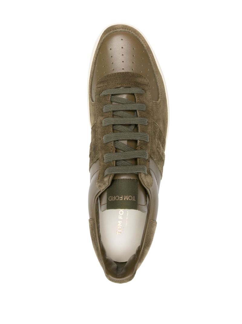Green Warwick Leather Sneakers