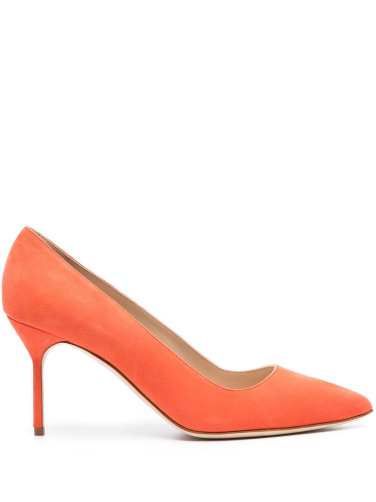 Orange Bb 70mm Suede Pumps