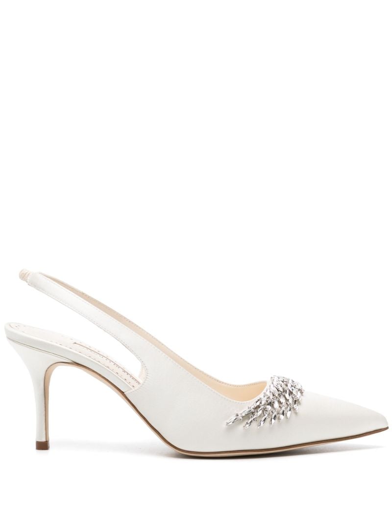 Neutral Terala 70 Satin Pumps