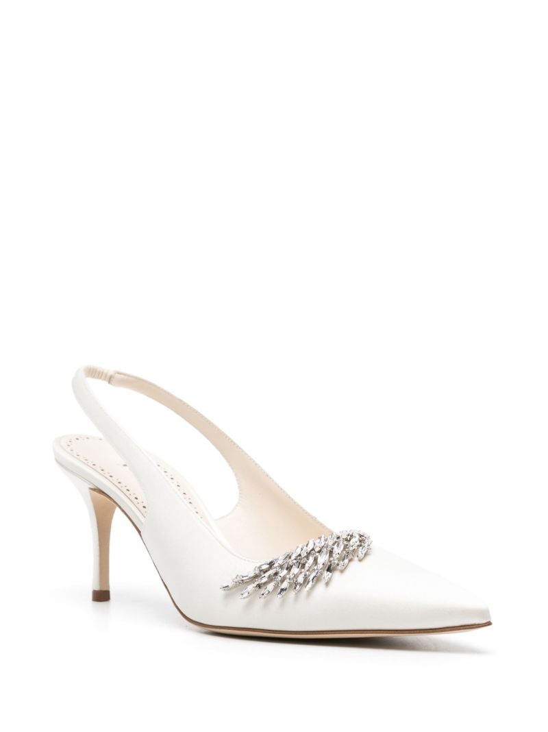 Neutral Terala 70 Satin Pumps