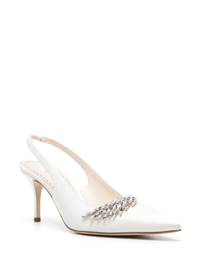 Neutral Terala 70 Satin Pumps