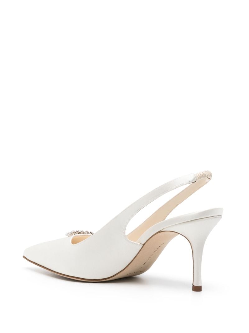Neutral Terala 70 Satin Pumps