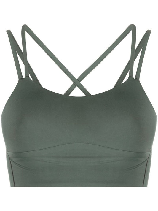 Green Like a Cloud Longline Sports Bra