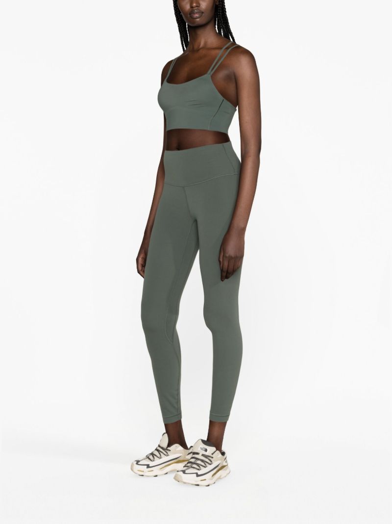 Green Like a Cloud Longline Sports Bra
