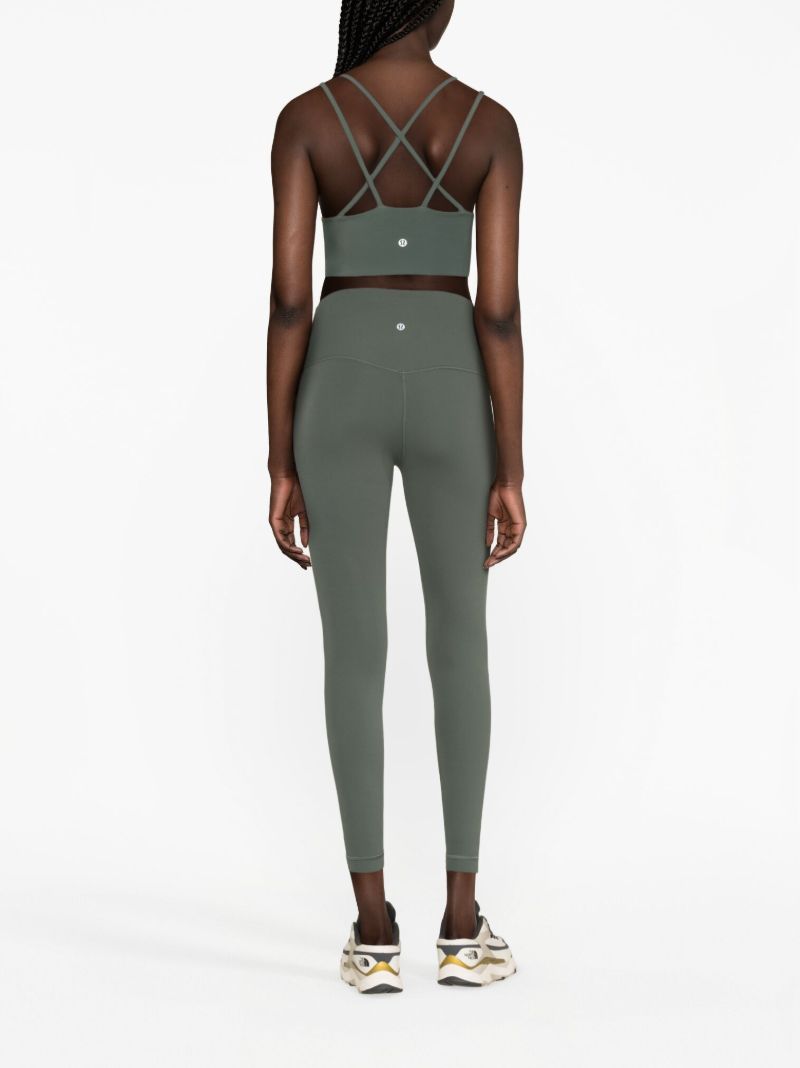 Green Like a Cloud Longline Sports Bra
