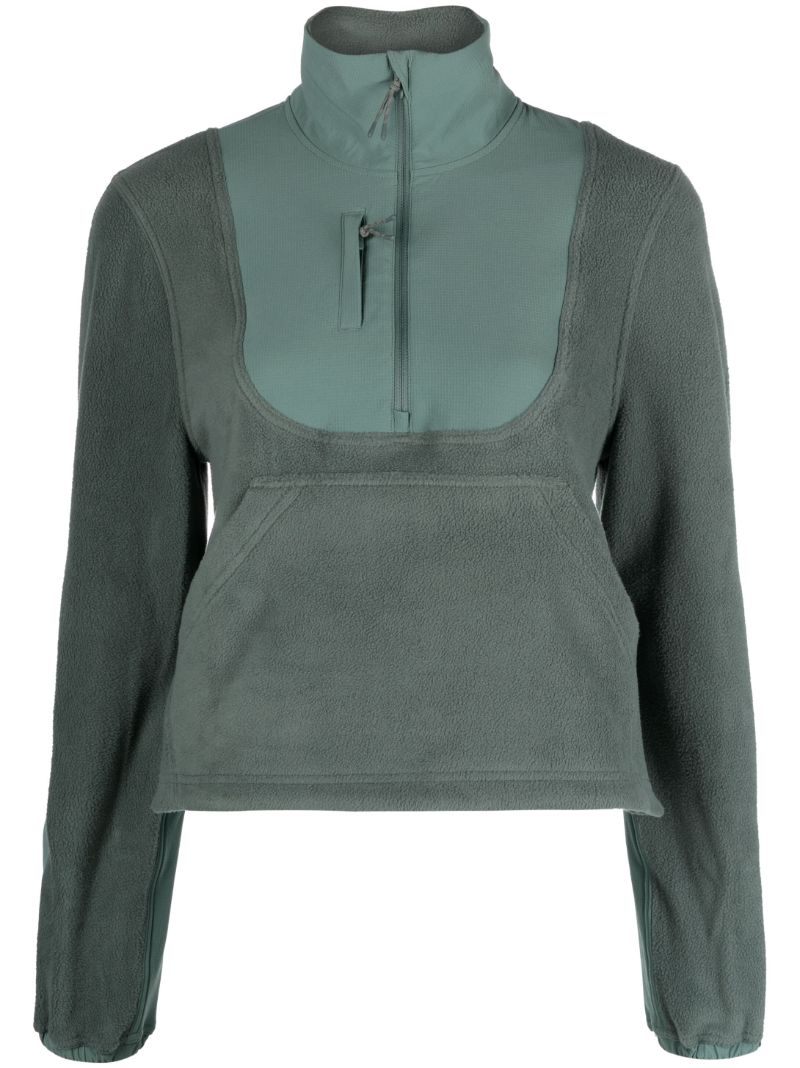 Green Half-zip Fleece Pullover