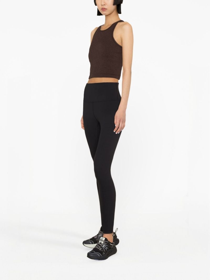 Brown Ebb to Street Racerback Crop Tank Top