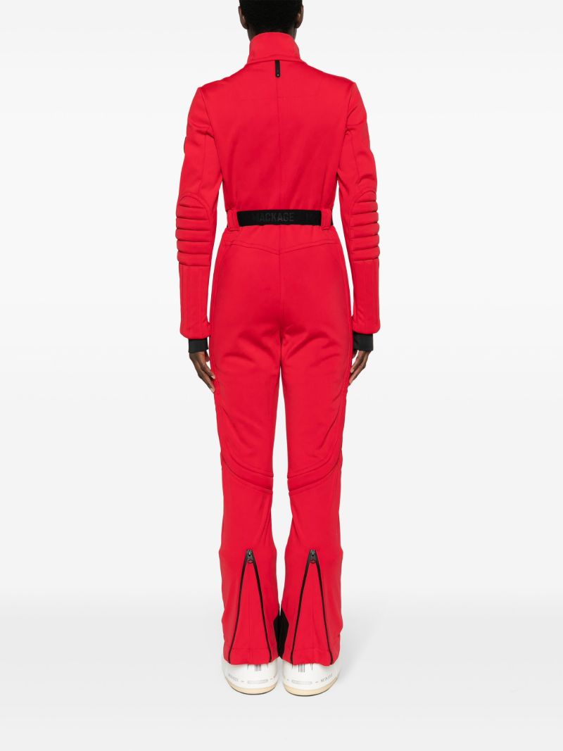 Red Shawna Hooded Ski Jumpsuit