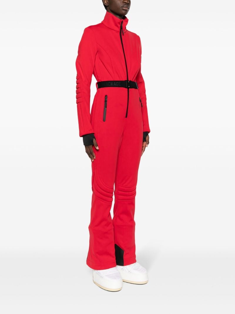 Red Shawna Hooded Ski Jumpsuit