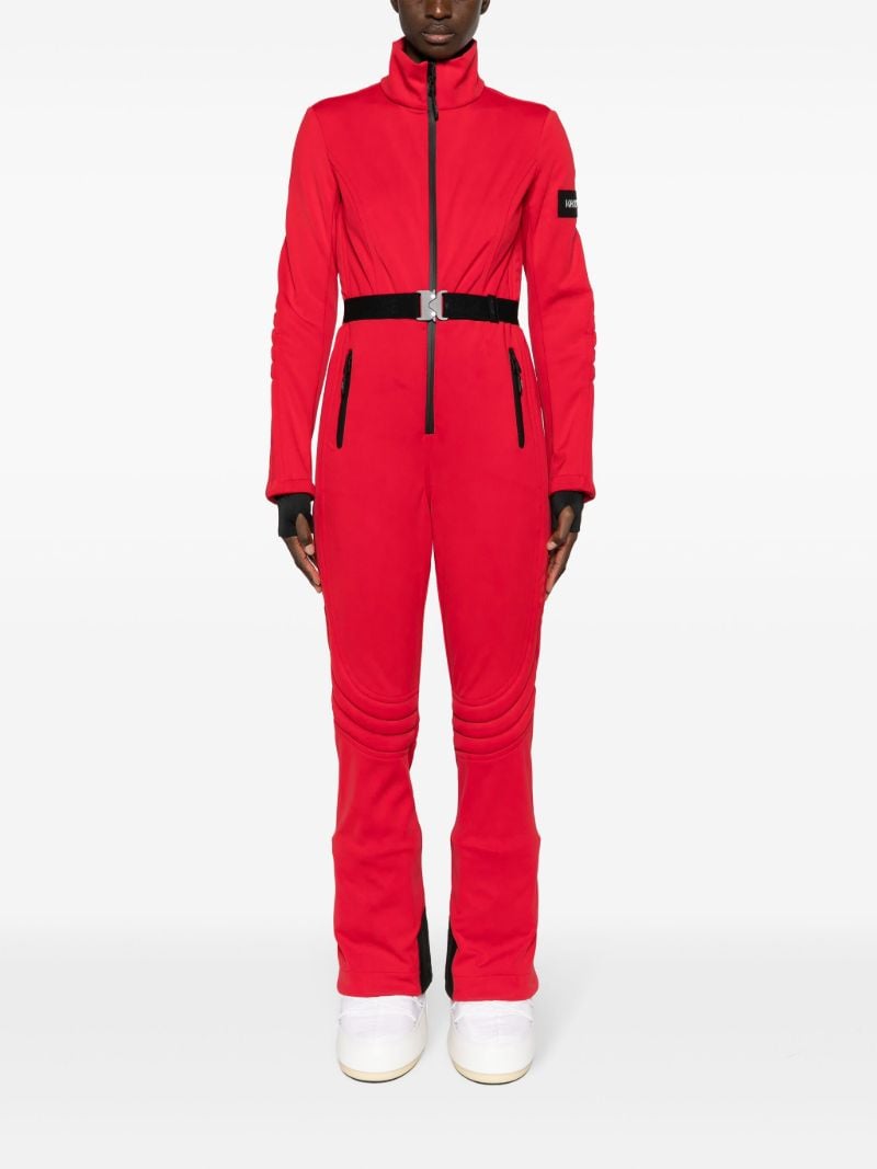 Red Shawna Hooded Ski Jumpsuit
